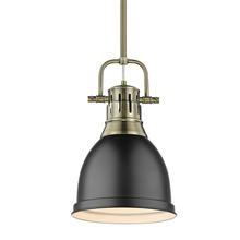  3604-S AB-BLK - Duncan Small Pendant with Rod